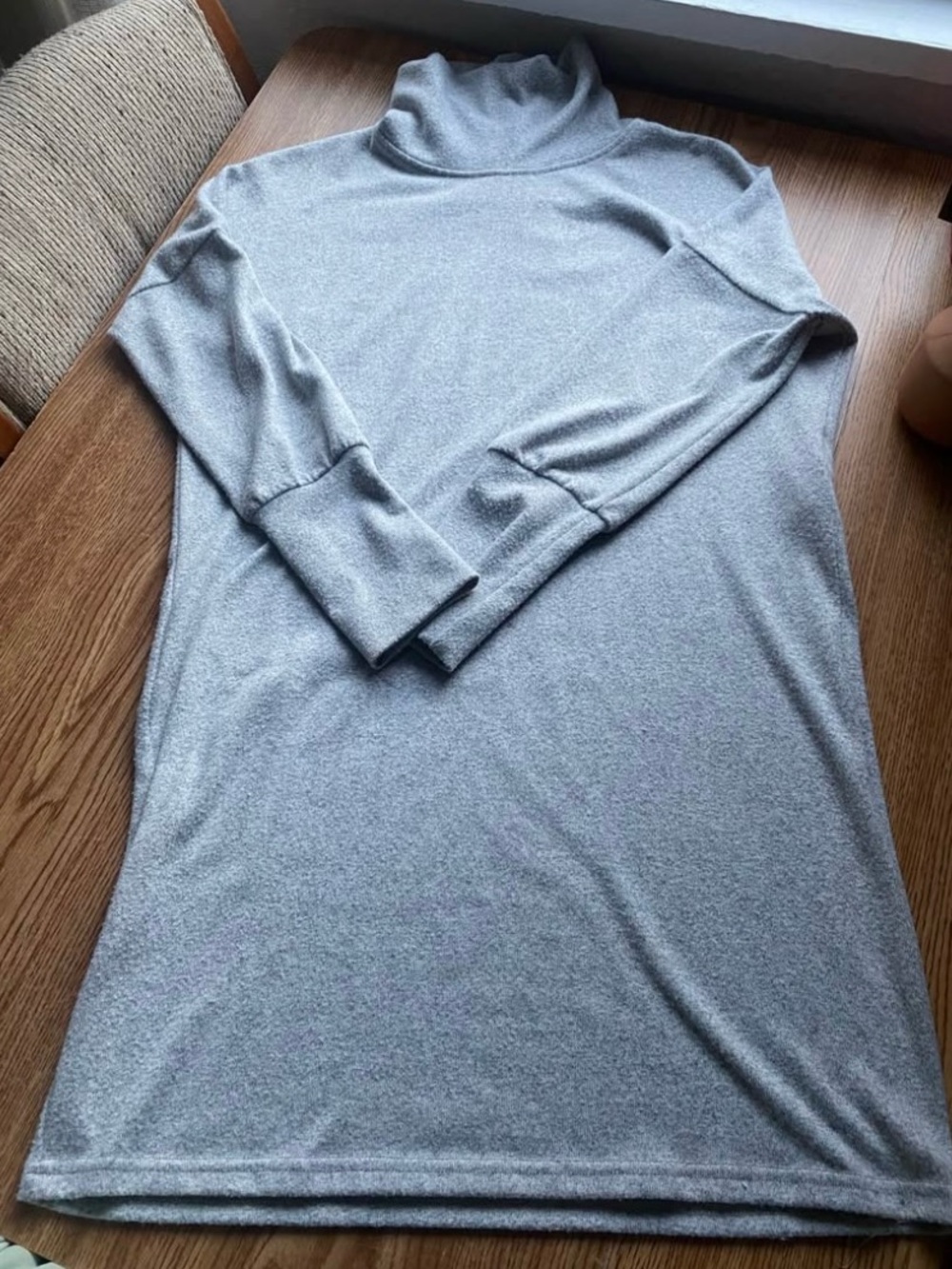 Noisy May light sweater dress- Grey (M)